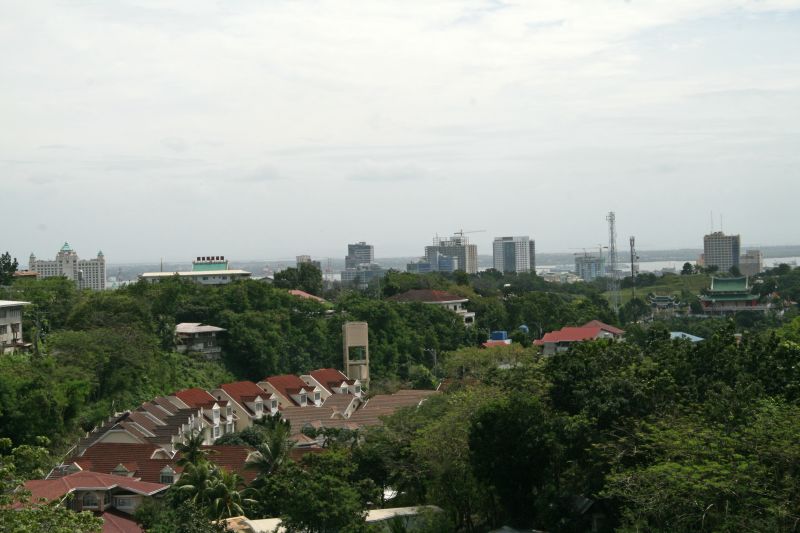 Cebu China Taoist Tempel Blick auf Cebu city