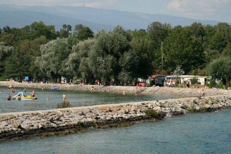 Zihl water channel lake Neuchatel