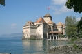 Lake Geneva with castle Chillon