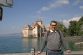 Lake Geneva with castle Chillon