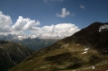 Nufenenpass view to Valais in background Bernese Alps