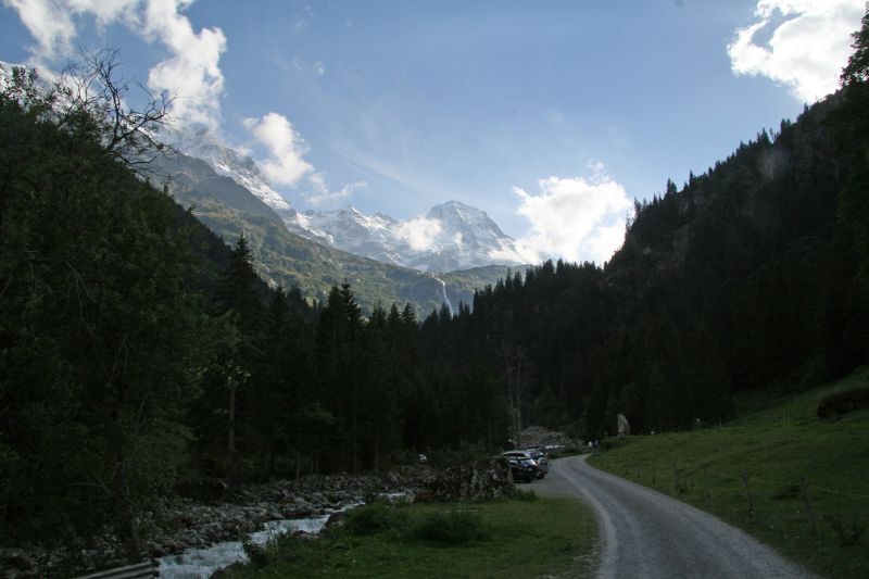 Trachsellauenen view direction Breithorn