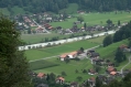 View to Meiringen with Aare river