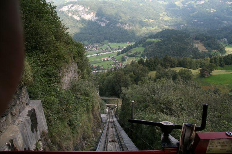 Reichbachbahn Blick nach Meiringen