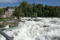 Rhein falls on the rock