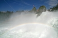 Rhein falls with rainbow