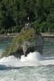 Rhein falls with rock