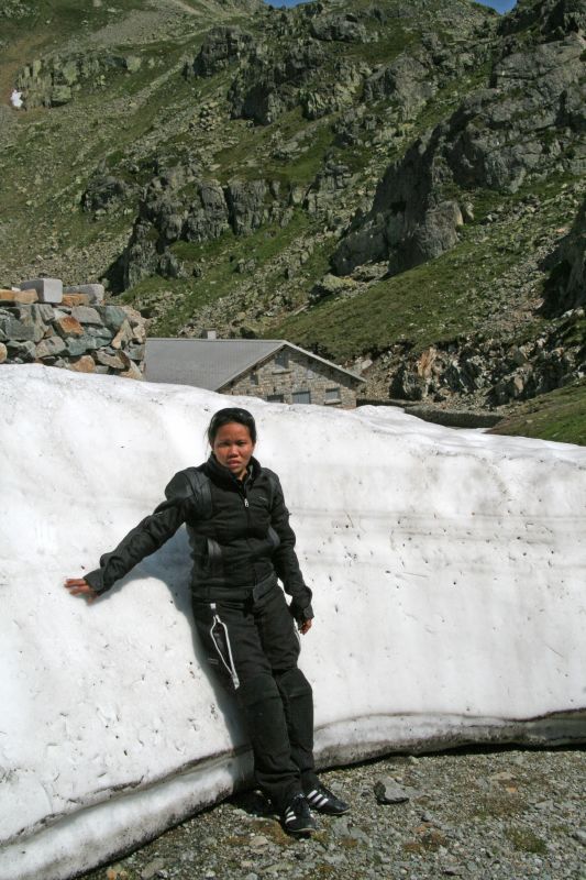 Sustenpass snow in july