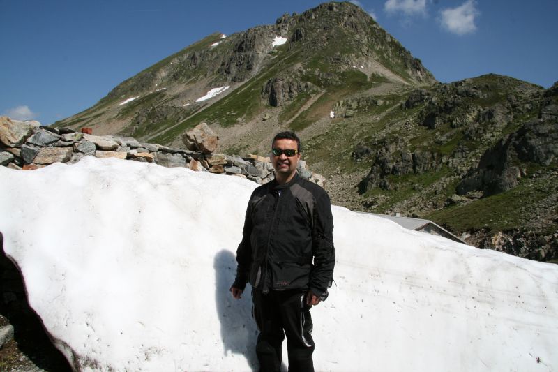 Sustenpass snow in july