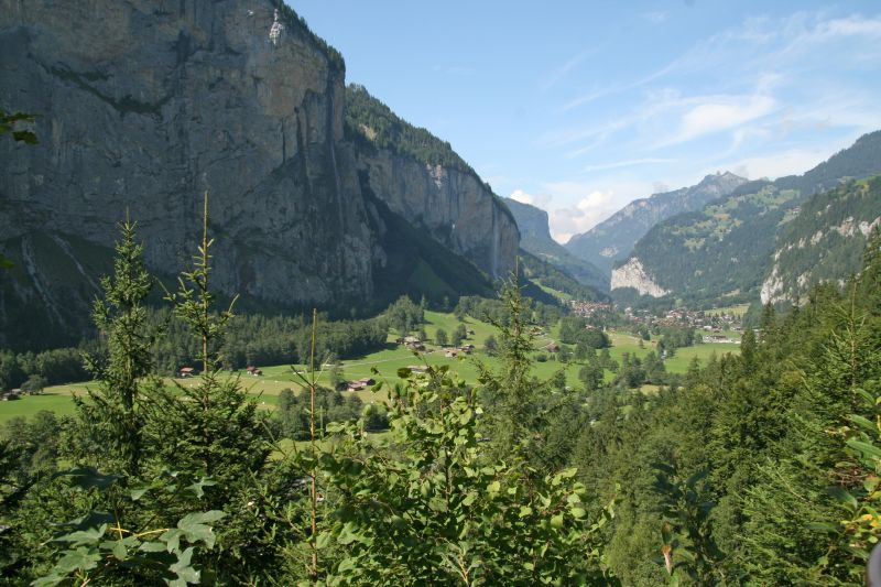 View to Lauterbrunnen valley