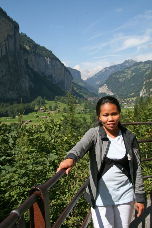 View to Lauterbrunnen valley