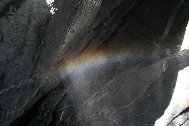 Truemmelbach falls rainbow