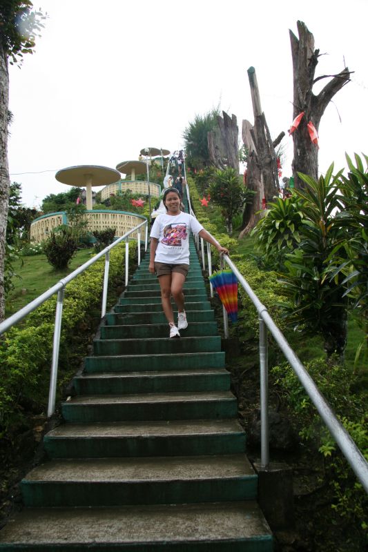 Treppe zu Chocolate Hills