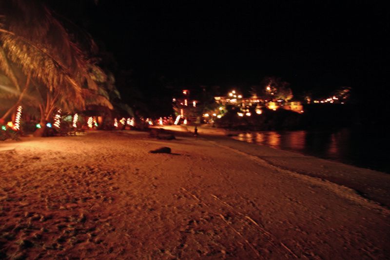 Alona Beach Resort in the evening