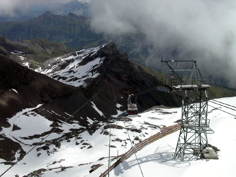 View from Schilthorn direction Birg