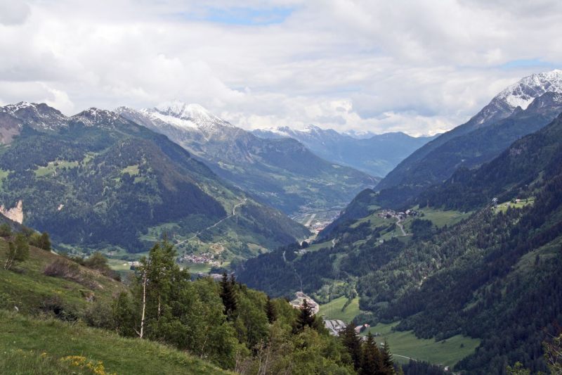 Gotthardpass view direction Leventina